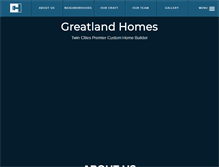Tablet Screenshot of greatlandhomesllc.com